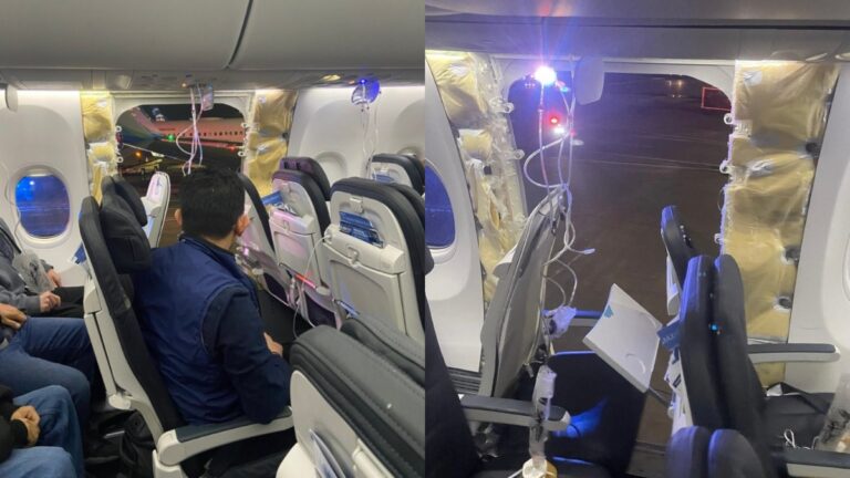 Plane Makes Emergency Landing After Cabin Panel Blowout On Boeing 737 ...